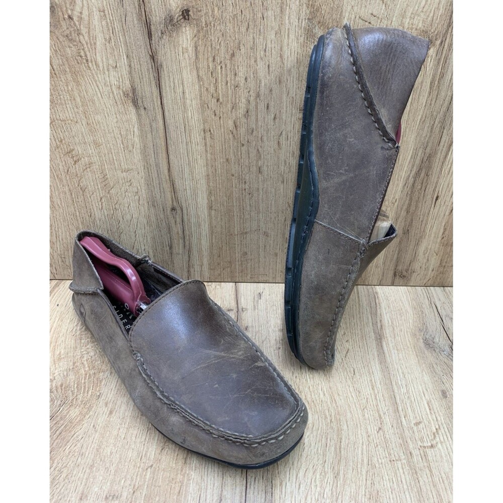 Sperry Top-Sider Men’s 10 M Brown Leather Driving Loafers Slip On Moc Shoes
